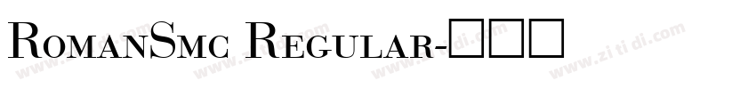 RomanSmc Regular字体转换 RomanSmc Regular字体转换
